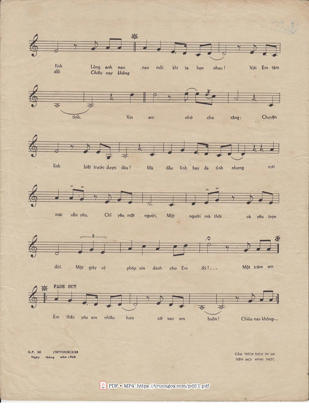 Page 3 of Sheet music PDF 100 phần trăm - Ngọc Sơn