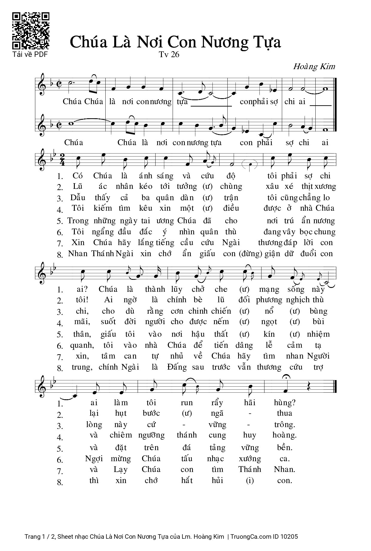 Chúa Là Nơi Con Nương Tựa