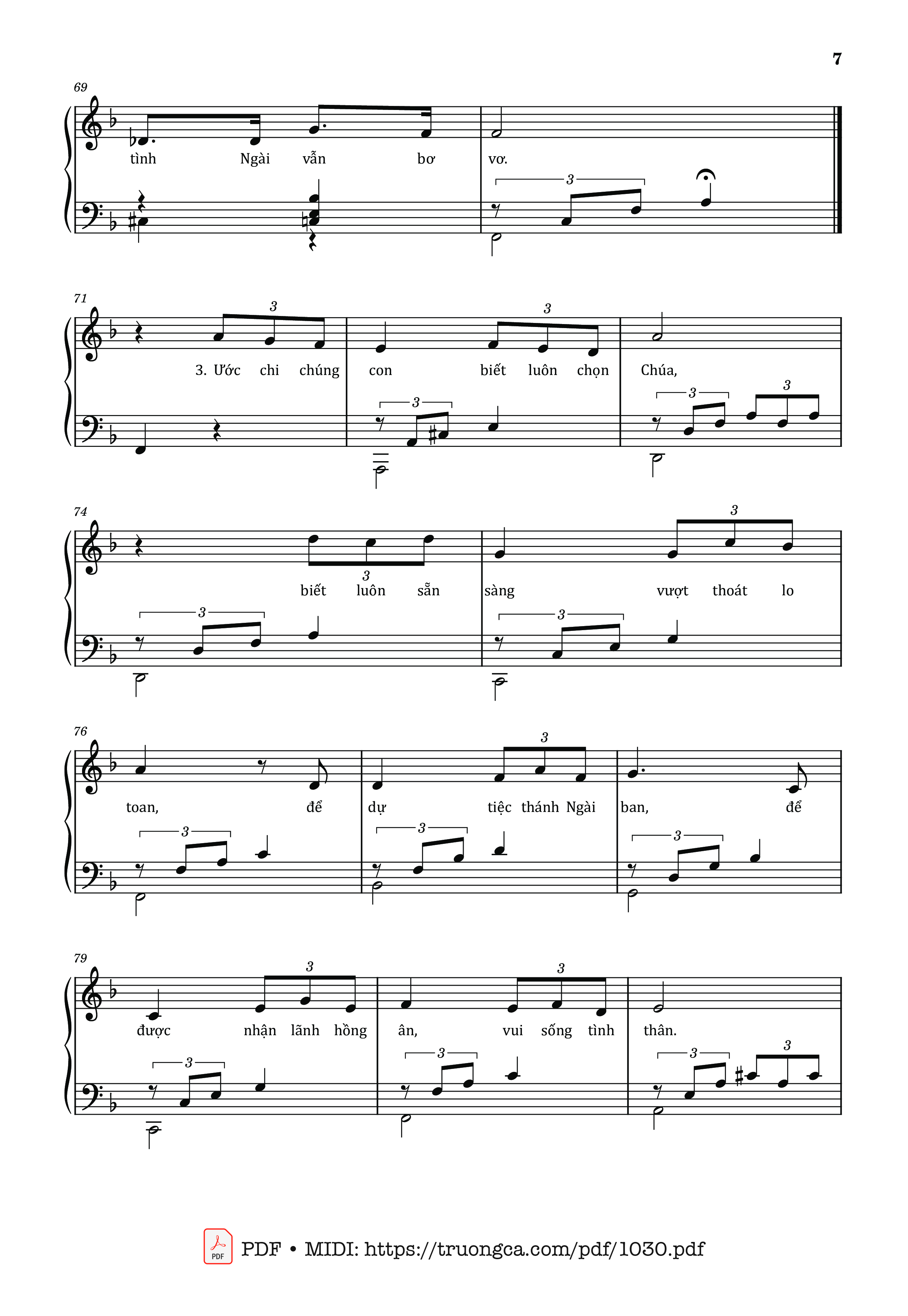 Page 7 of Sheet music PDF Chúa đã mời gọi - Lm. Thái Nguyên