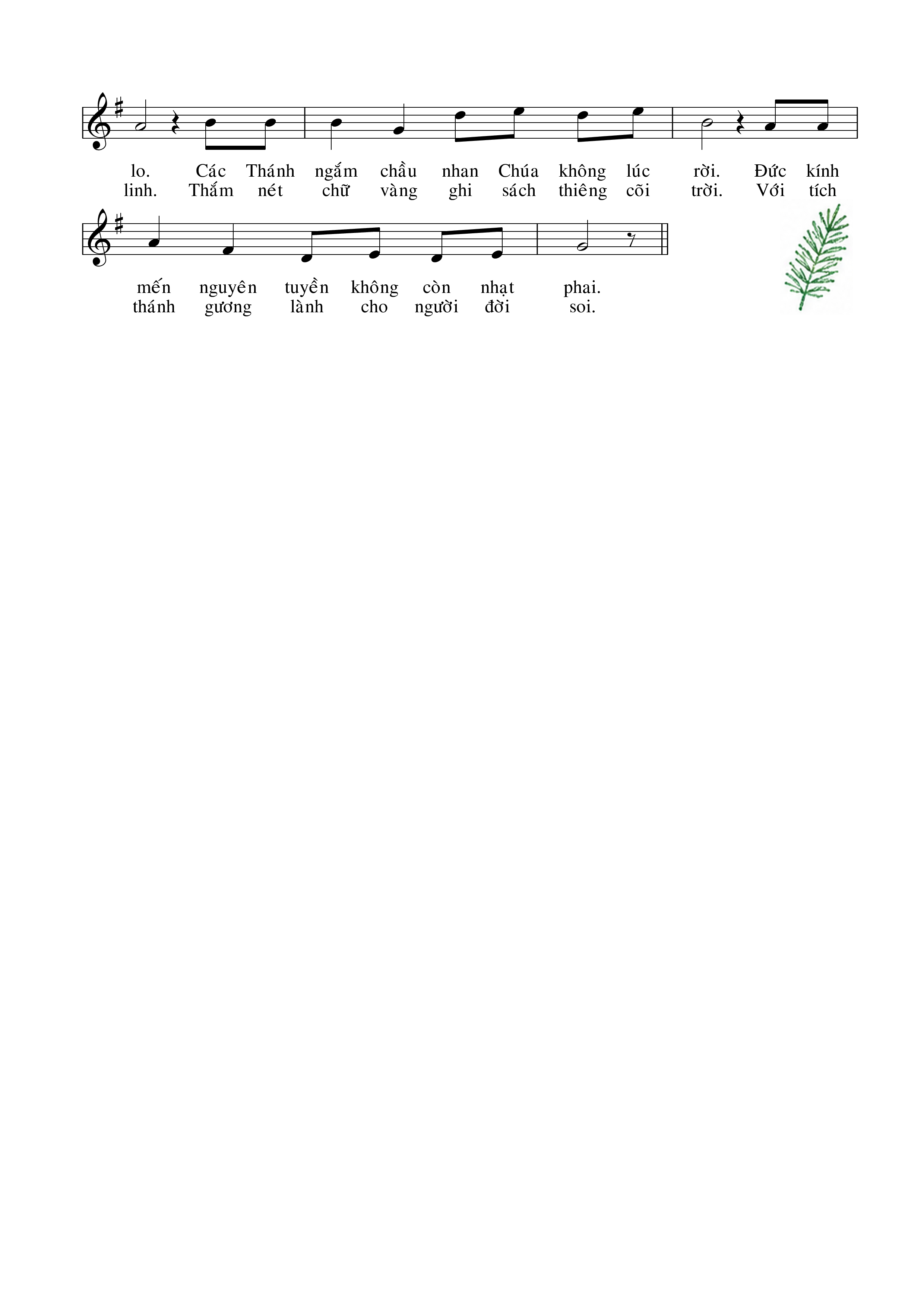 Page 2 of Sheet music PDF Mừng Các Thánh - Lm. Hoài Đức