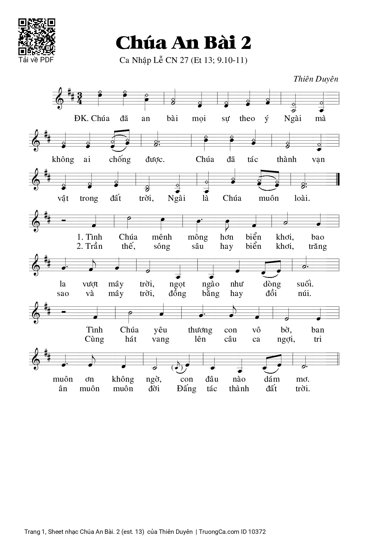 Chúa đã an bài mọi sự theo ý Ngài mà không ai chống được, Trang 2