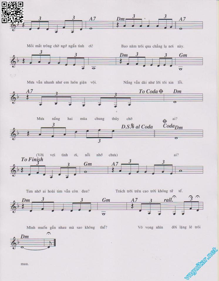 Page 2 of Sheet music PDF Chưa phai - Phạm Kiến Hoài
