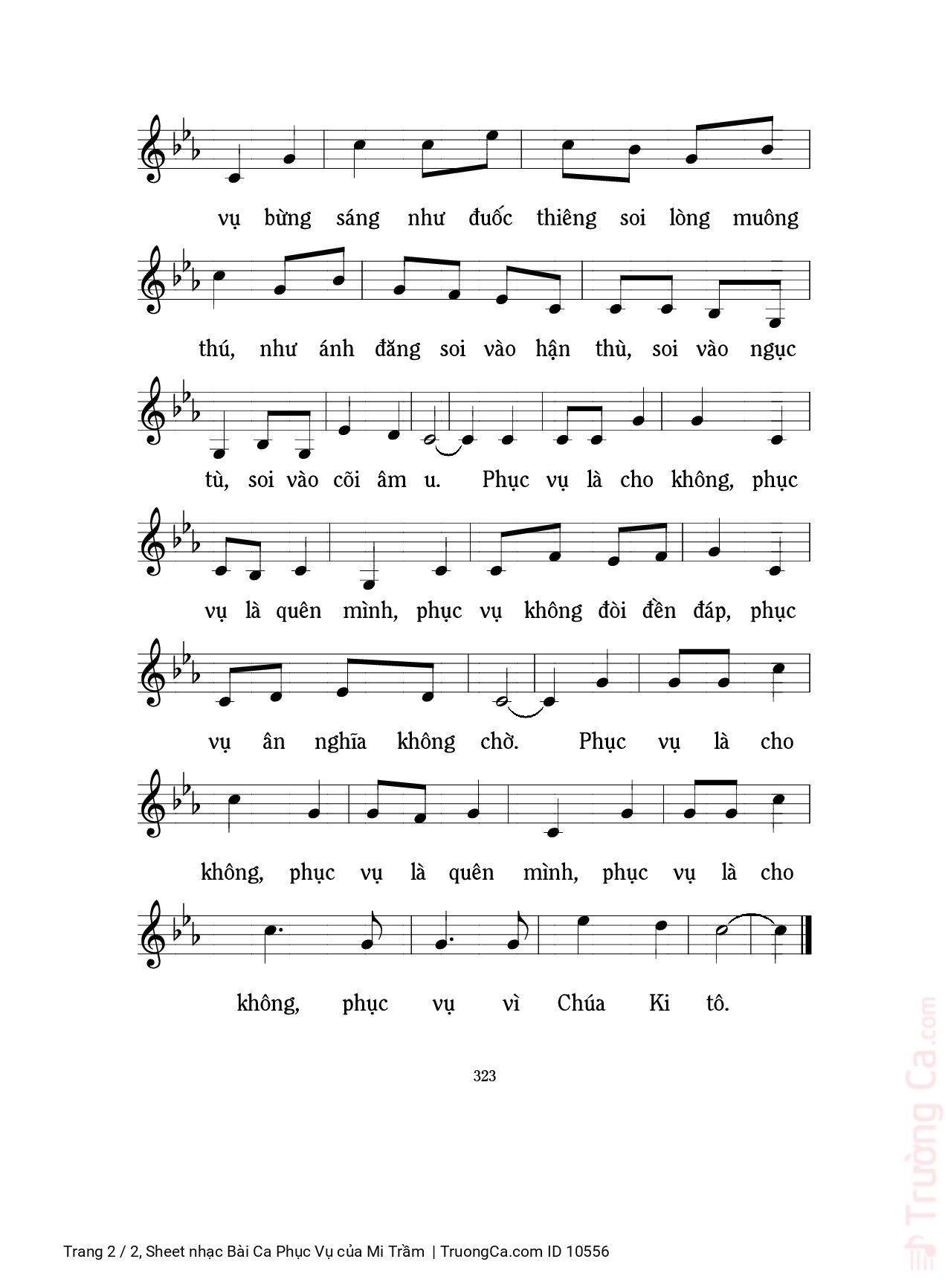 Đoàn ta cất bước theo Chúa đi vào đời, Trang 2