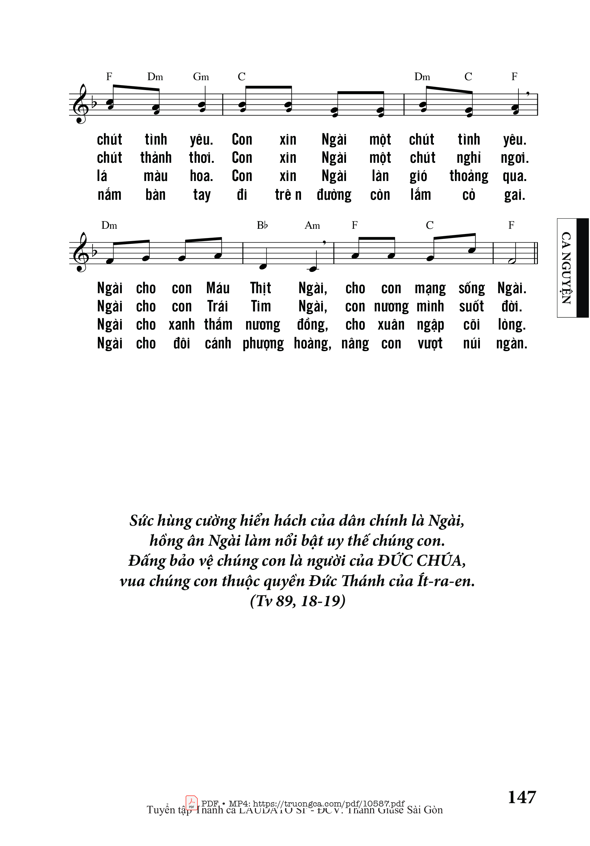 Page 2 of Sheet music PDF Bao Nhiêu Hồng ân - Nguyễn Duy