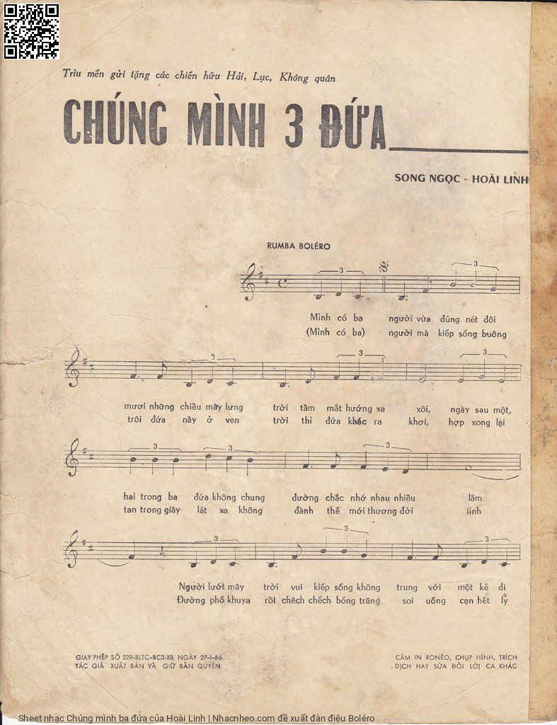 Page 6 of Sheet music PDF Chúng mình ba đứa - Hoài Linh