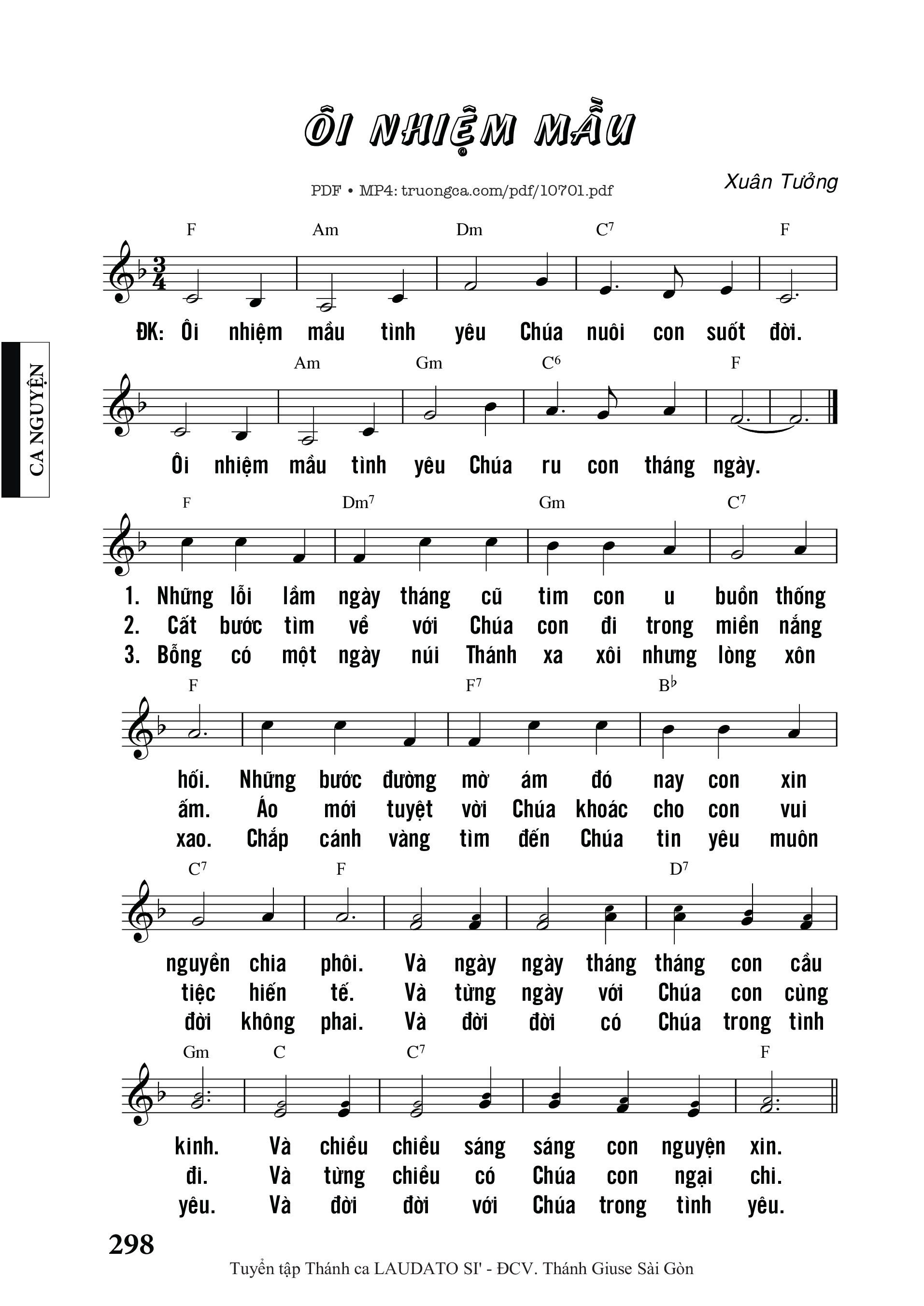 ôi Nhiệm Mầu - Xuân Tưởng