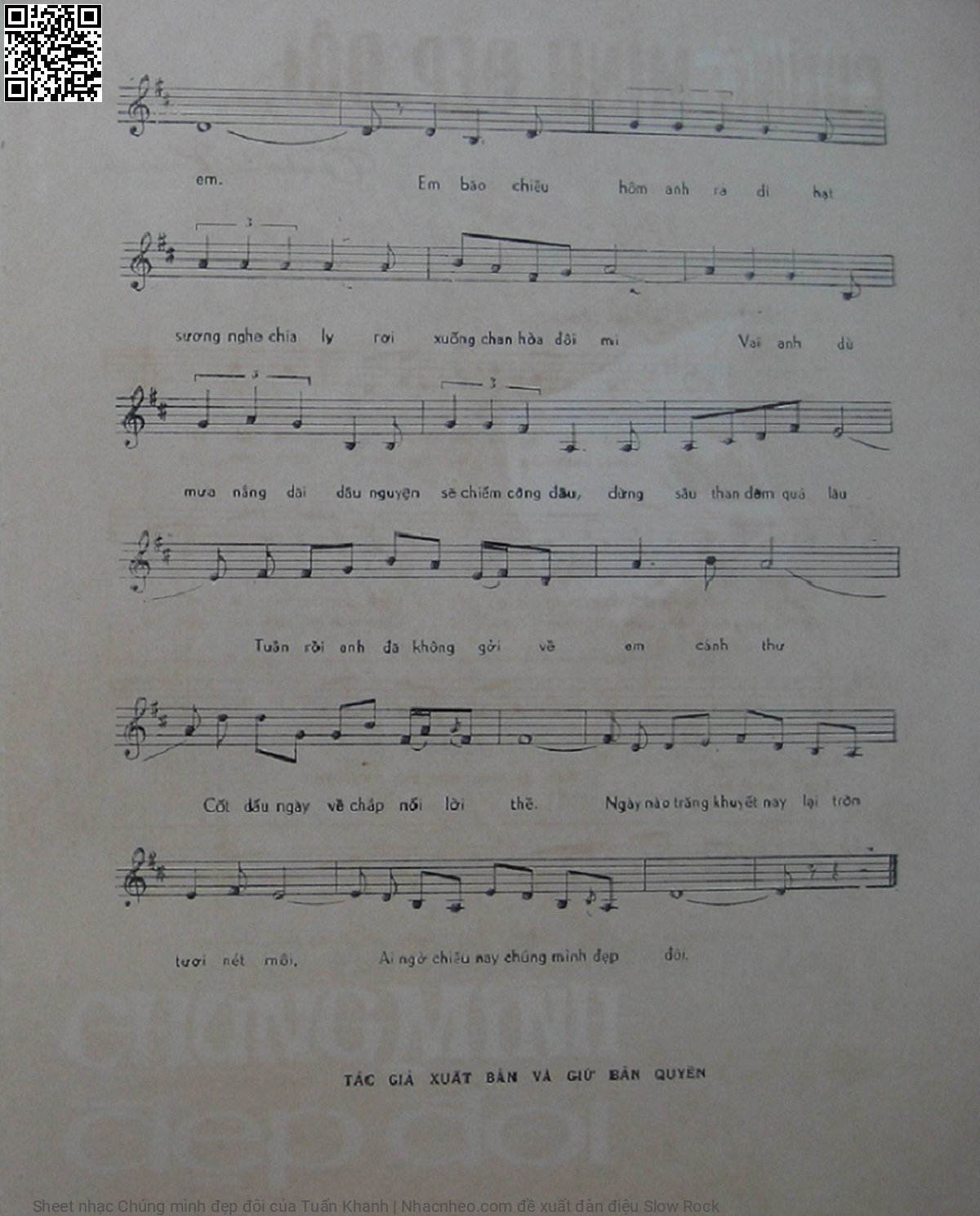 Page 3 of Sheet music PDF Chúng mình đẹp đôi - Tuấn Khanh