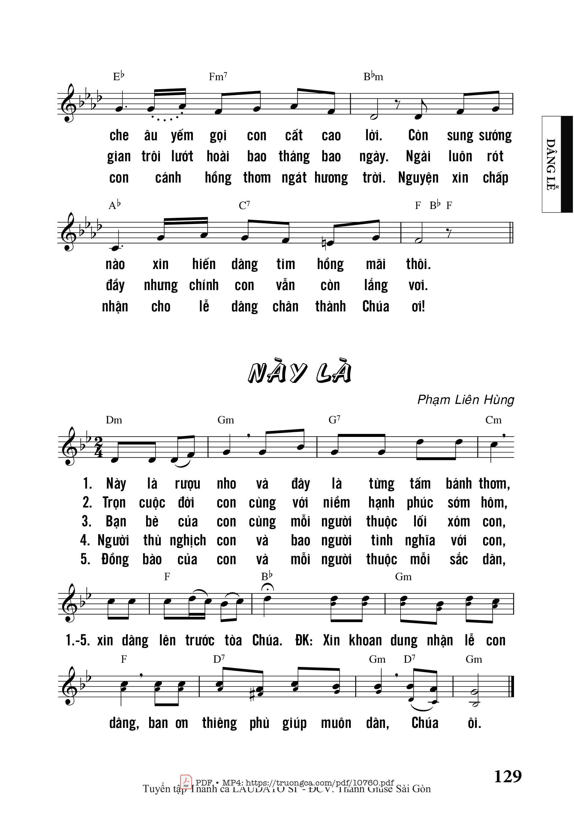 Page 2 of Sheet music PDF Tặng Vật Dâng Ngài - Nguyễn Duy