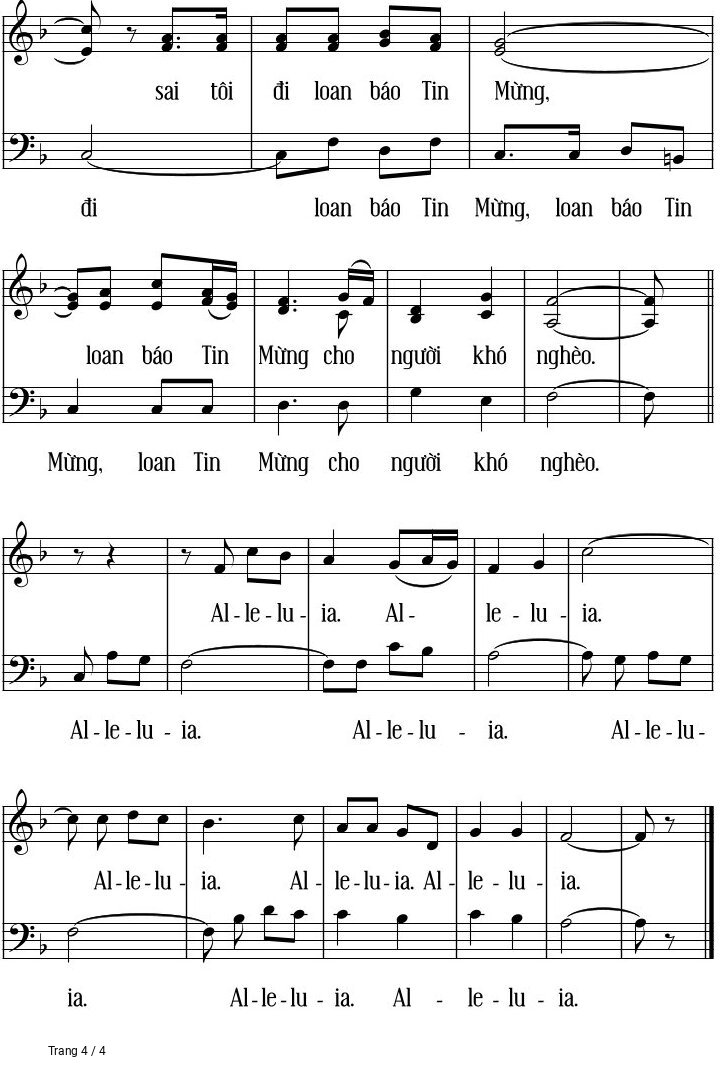 Ca khúc Nhạc sĩ Xuân Hoàng 🌾 Thông tin chuẩn nhận dùng trong phụng vụ Công Giáo Alleluia amp Tung Hô Tin Mừng, Trang 9