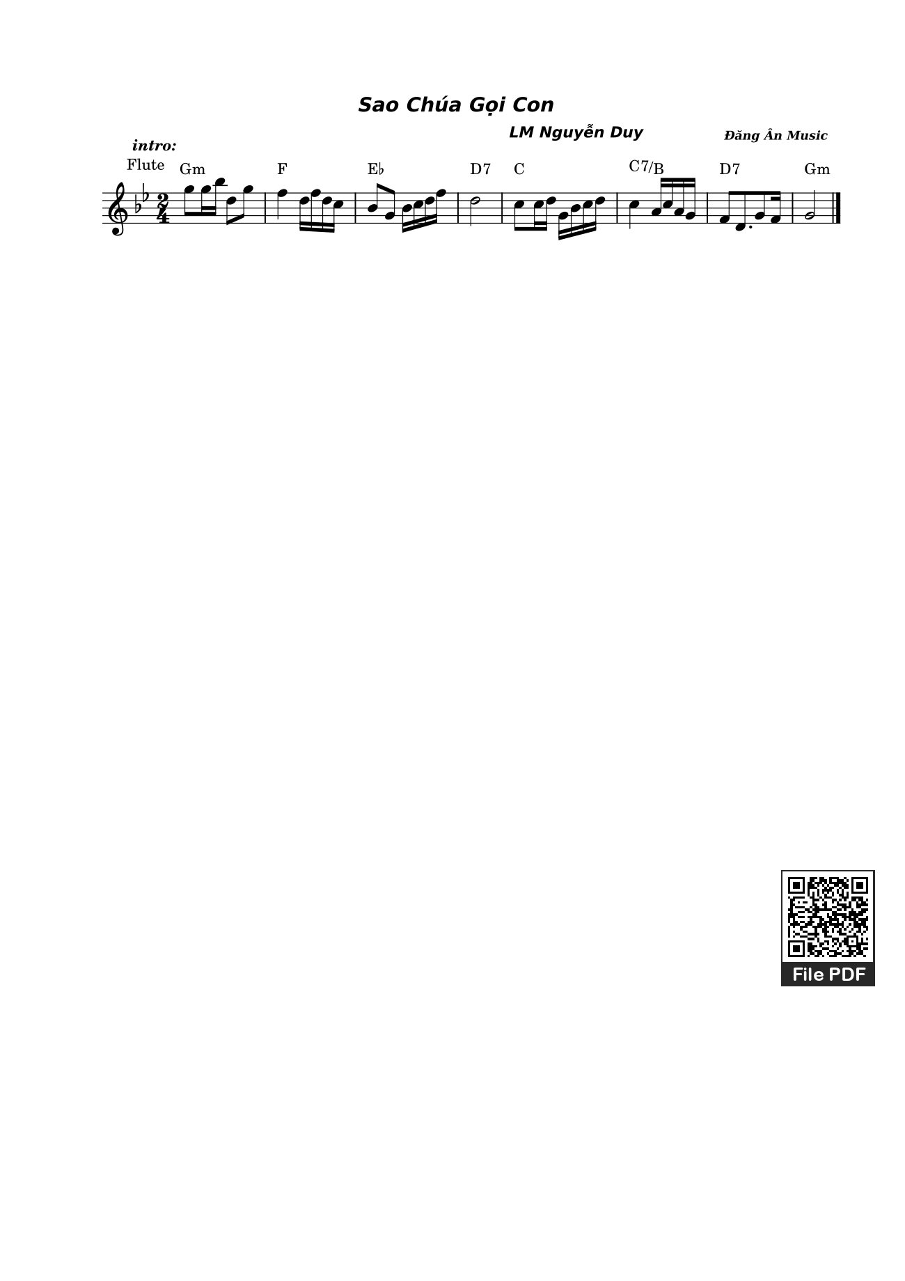 Page 2 of Sheet music PDF Sao Chúa Gọi Con - Nguyễn Duy
