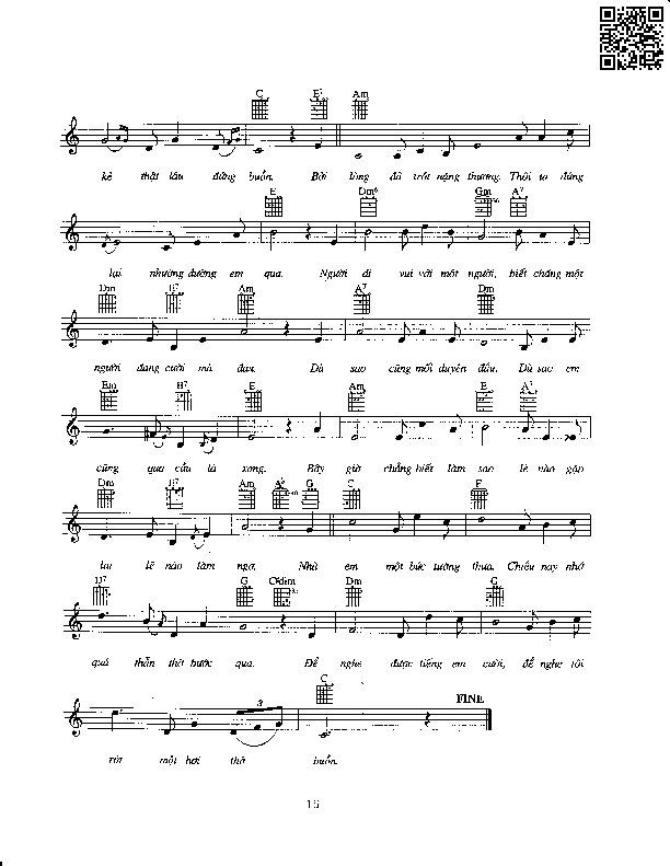 Page 2 of Sheet music PDF Chuyện ba người - Quốc Dũng
