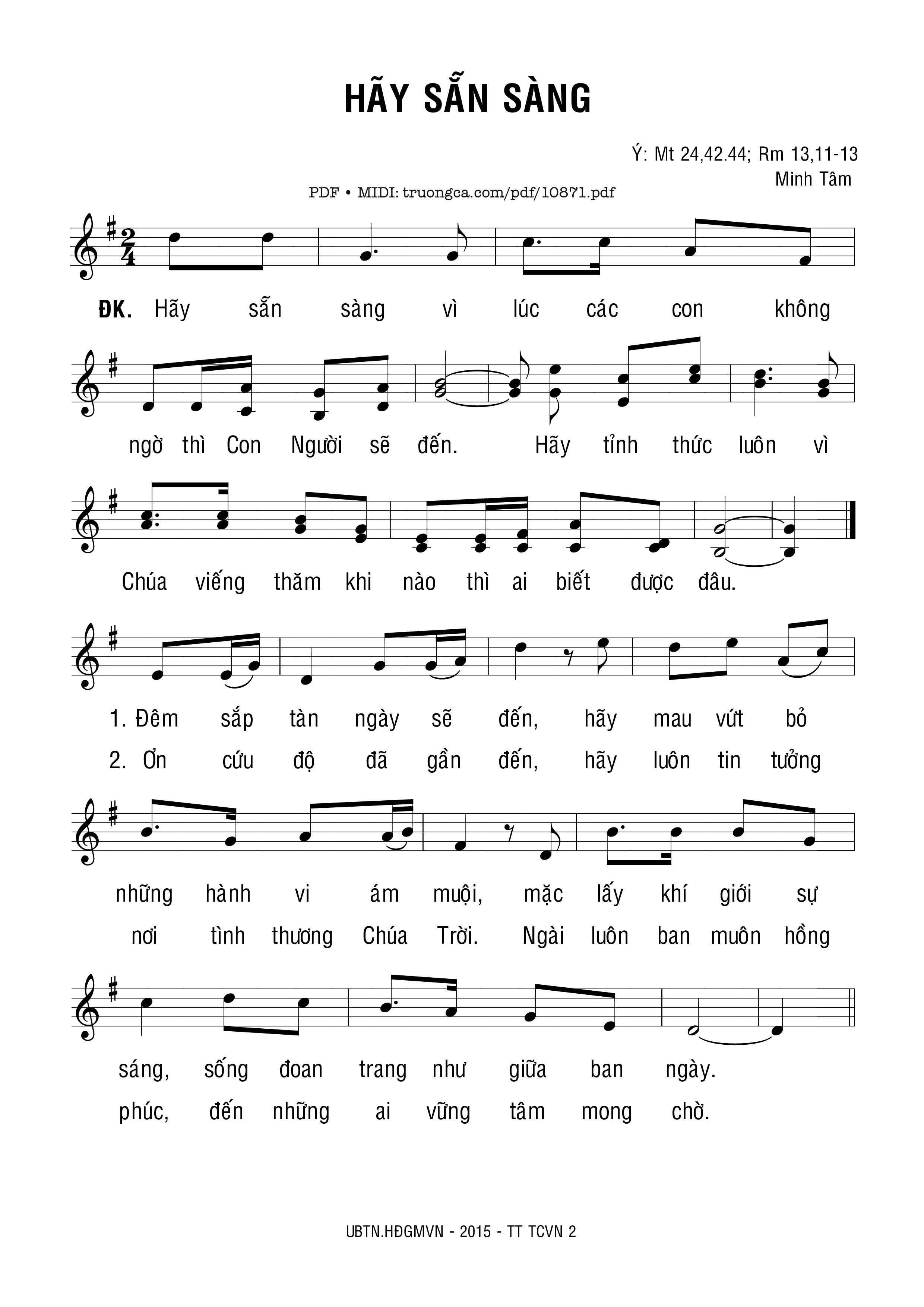 Hãy Sẵn Sàng - Minh Tâm