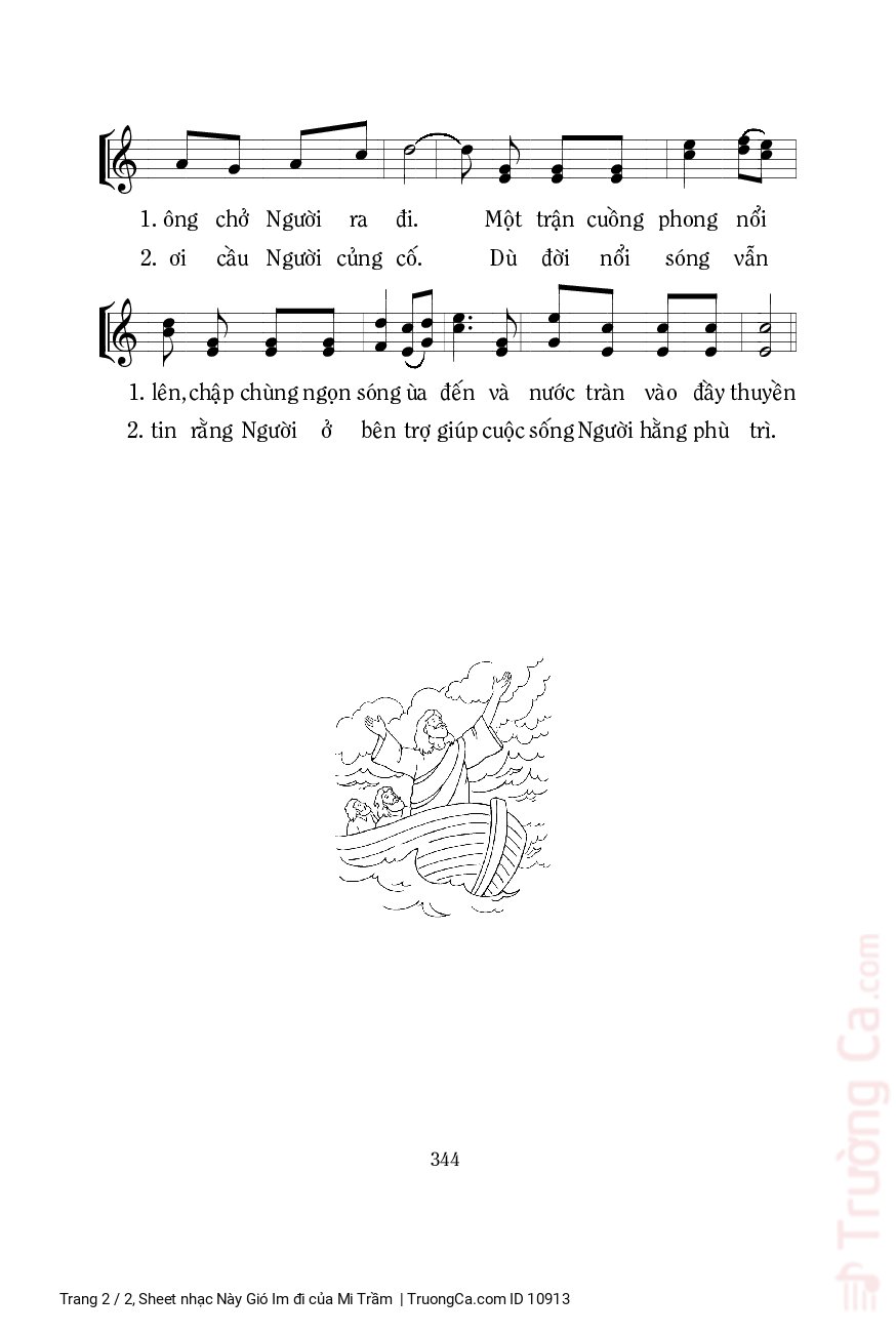 Page 2 of Sheet music PDF Này Gió Im đi - Mi Trầm