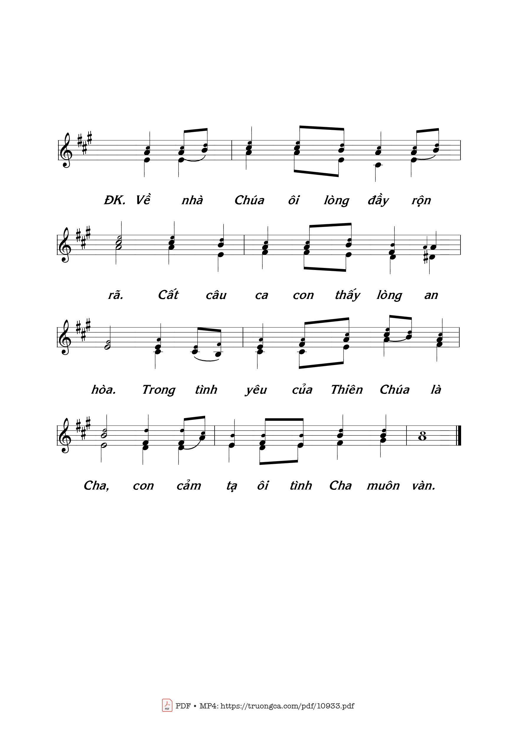 Page 2 of Sheet music PDF Lên đền Thánh - Thái Nguyên