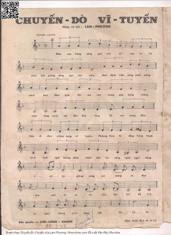 Page 2 of Sheet music PDF Chuyến đò vĩ tuyến - Lam Phương