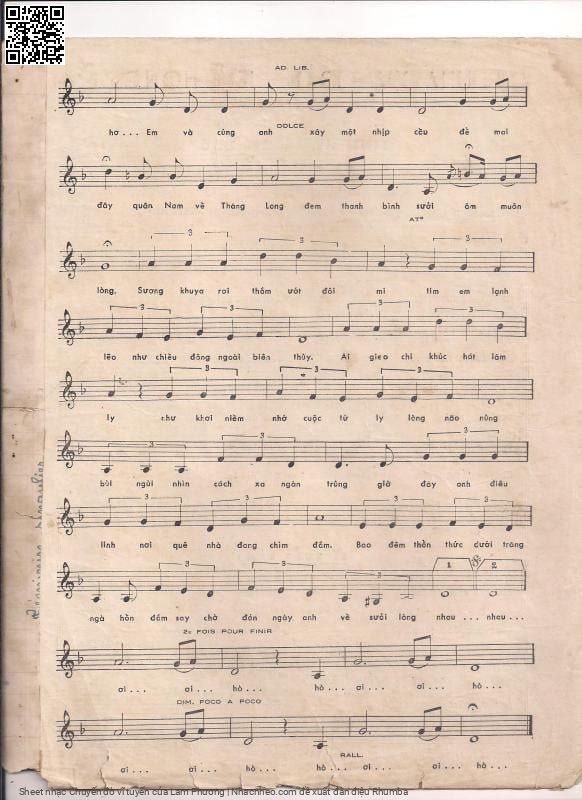 Page 3 of Sheet music PDF Chuyến đò vĩ tuyến - Lam Phương