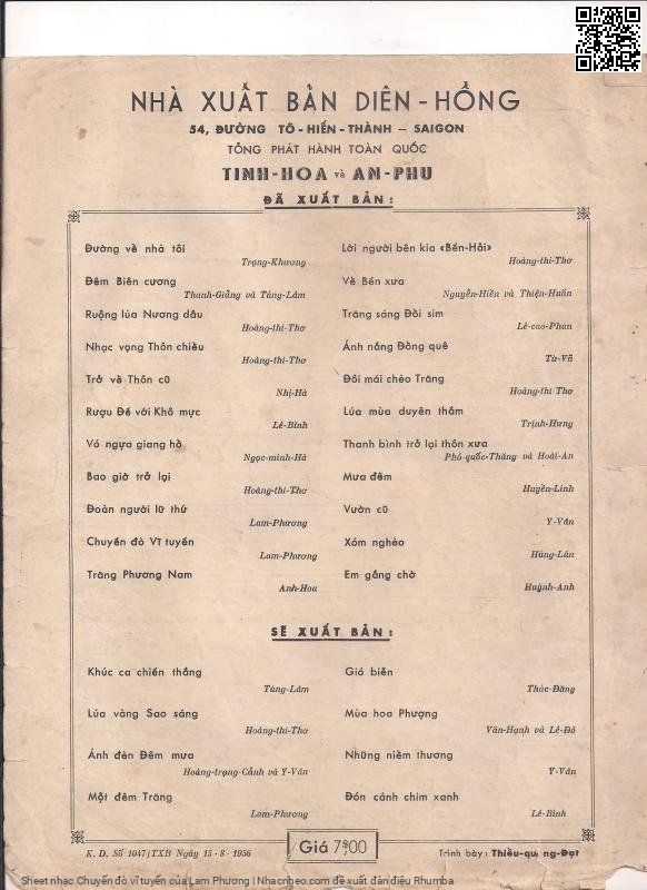 Page 4 of Sheet music PDF Chuyến đò vĩ tuyến - Lam Phương
