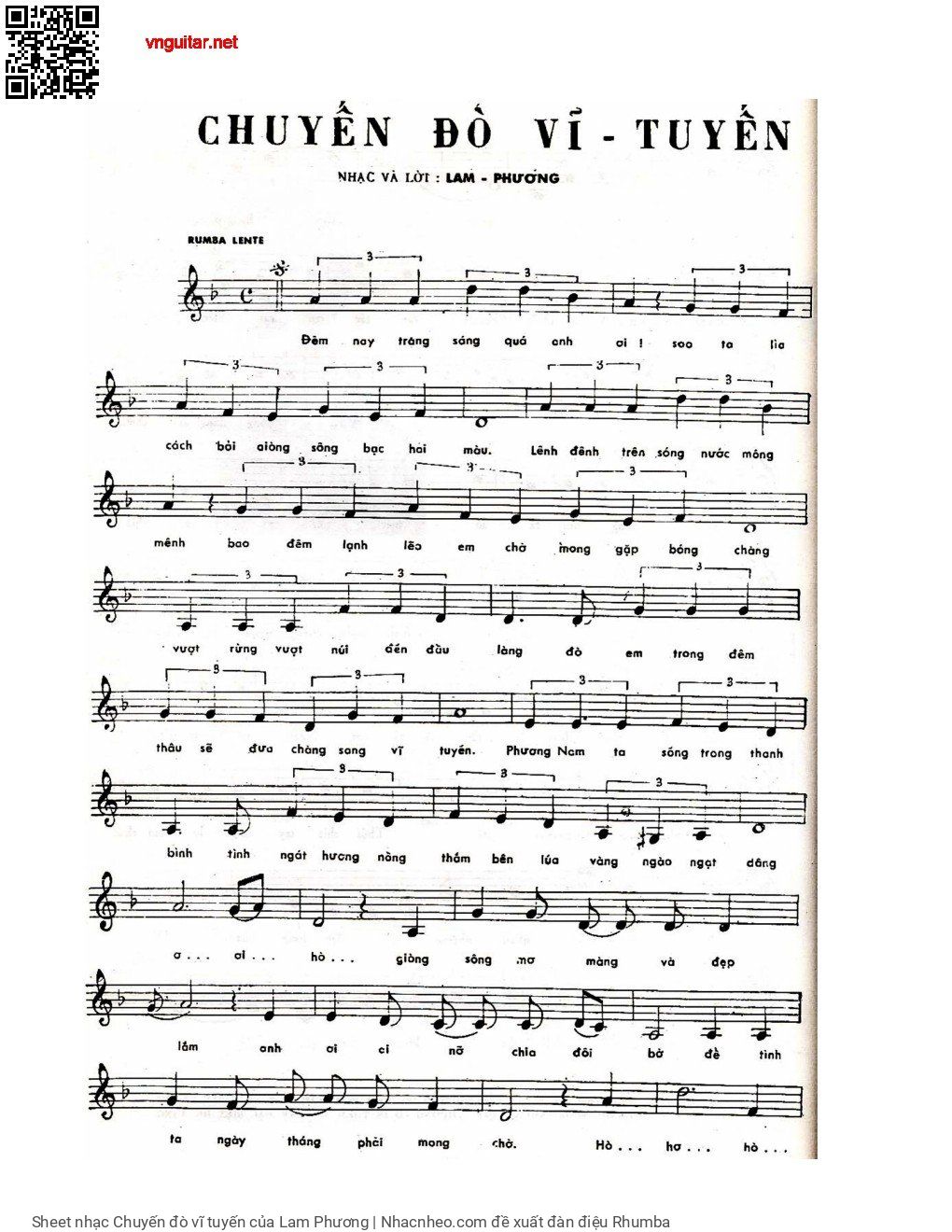 Page 5 of Sheet music PDF Chuyến đò vĩ tuyến - Lam Phương