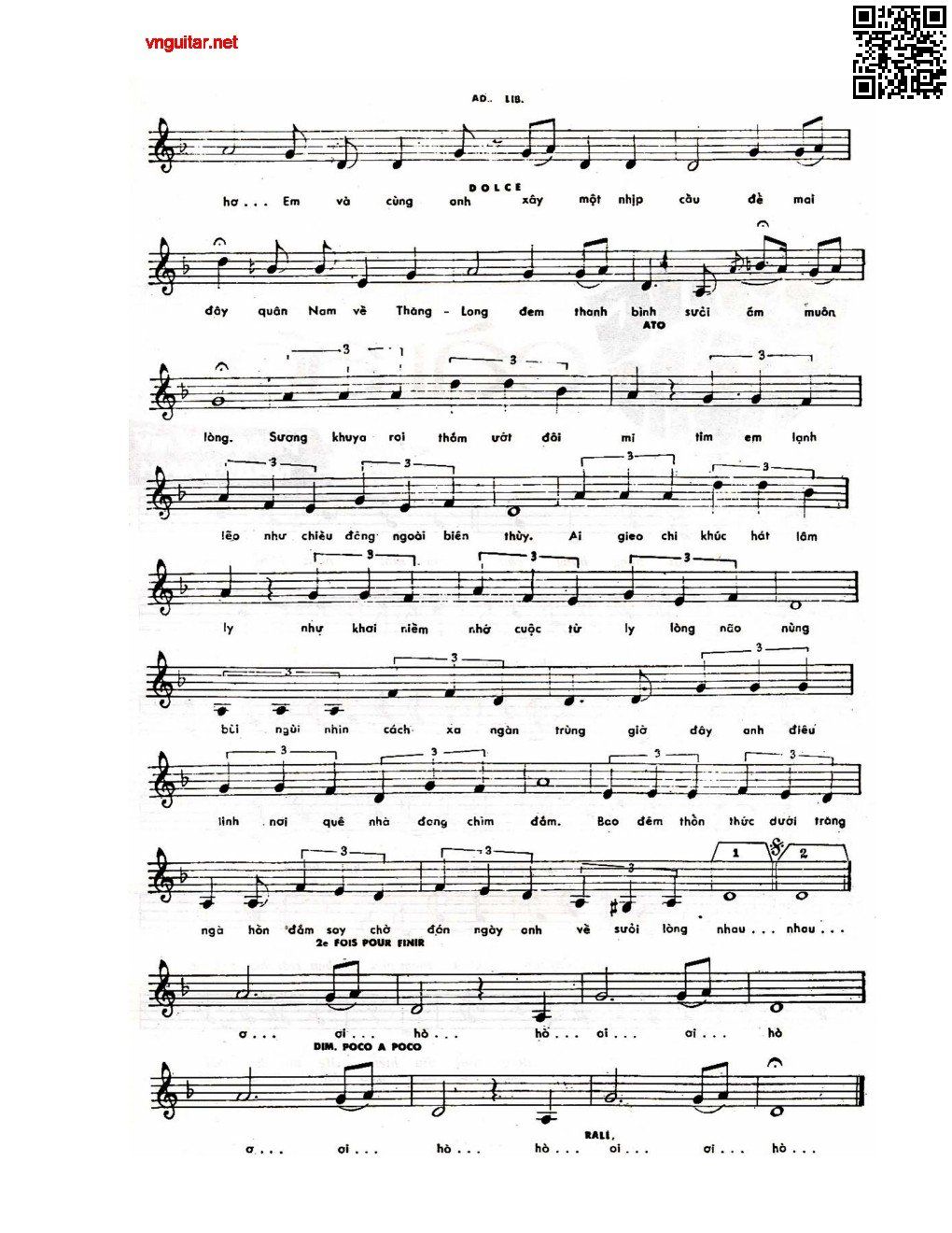Page 6 of Sheet music PDF Chuyến đò vĩ tuyến - Lam Phương