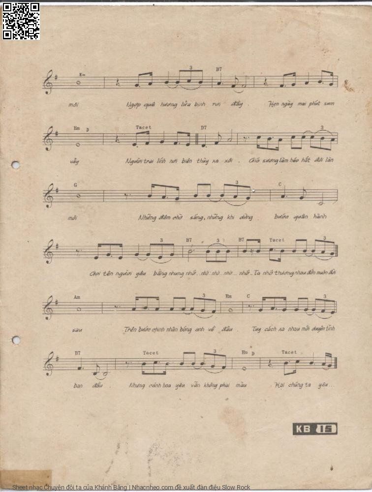 Page 3 of Sheet music PDF Chuyện đôi ta - Khánh Băng