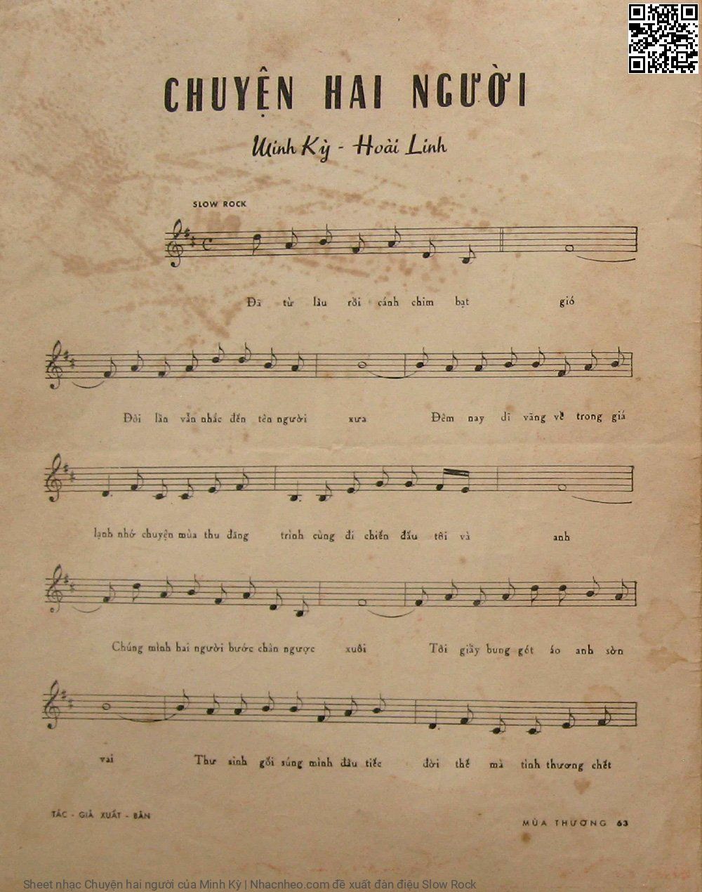 Page 2 of Sheet music PDF Chuyện hai người - Minh Kỳ