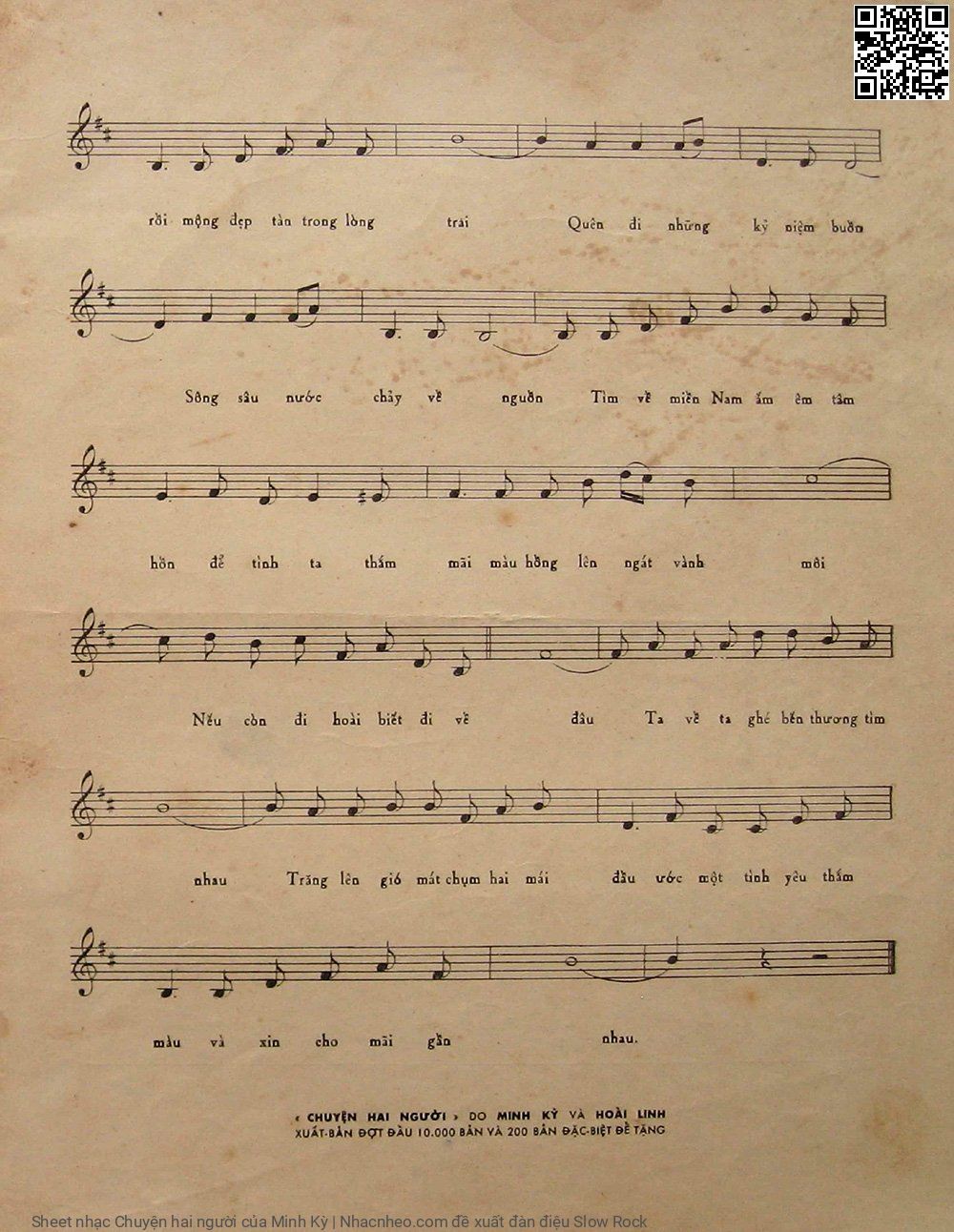 Page 3 of Sheet music PDF Chuyện hai người - Minh Kỳ