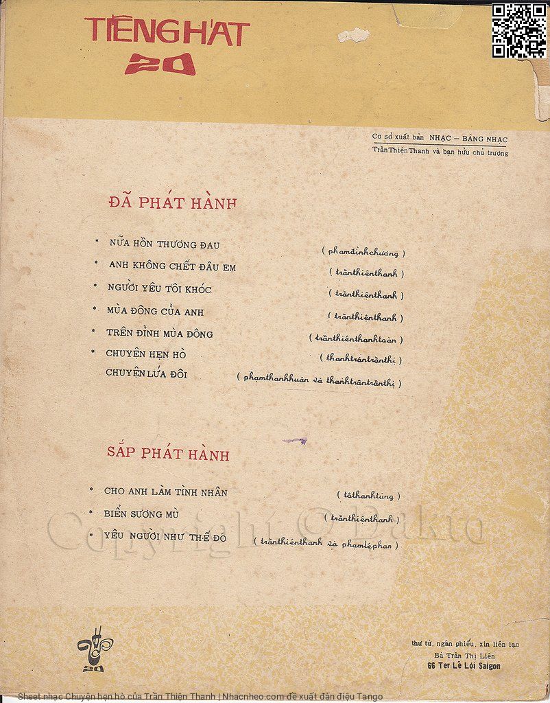 Page 4 of Sheet music PDF Chuyện hẹn hò - Trần Thiện Thanh