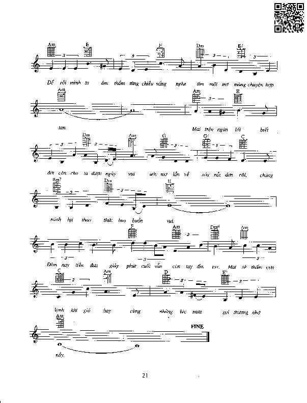 Page 2 of Sheet music PDF Chuyện hợp tan - Quốc Dũng