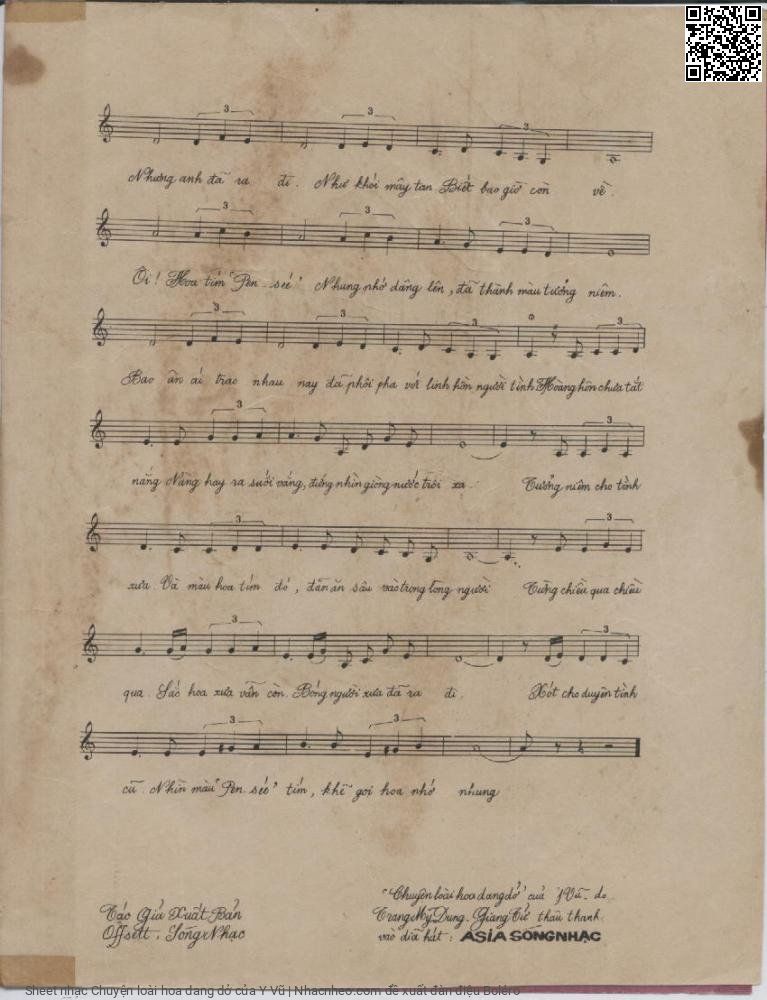 Page 3 of Sheet music PDF Chuyện loài hoa dang dở - Y Vũ