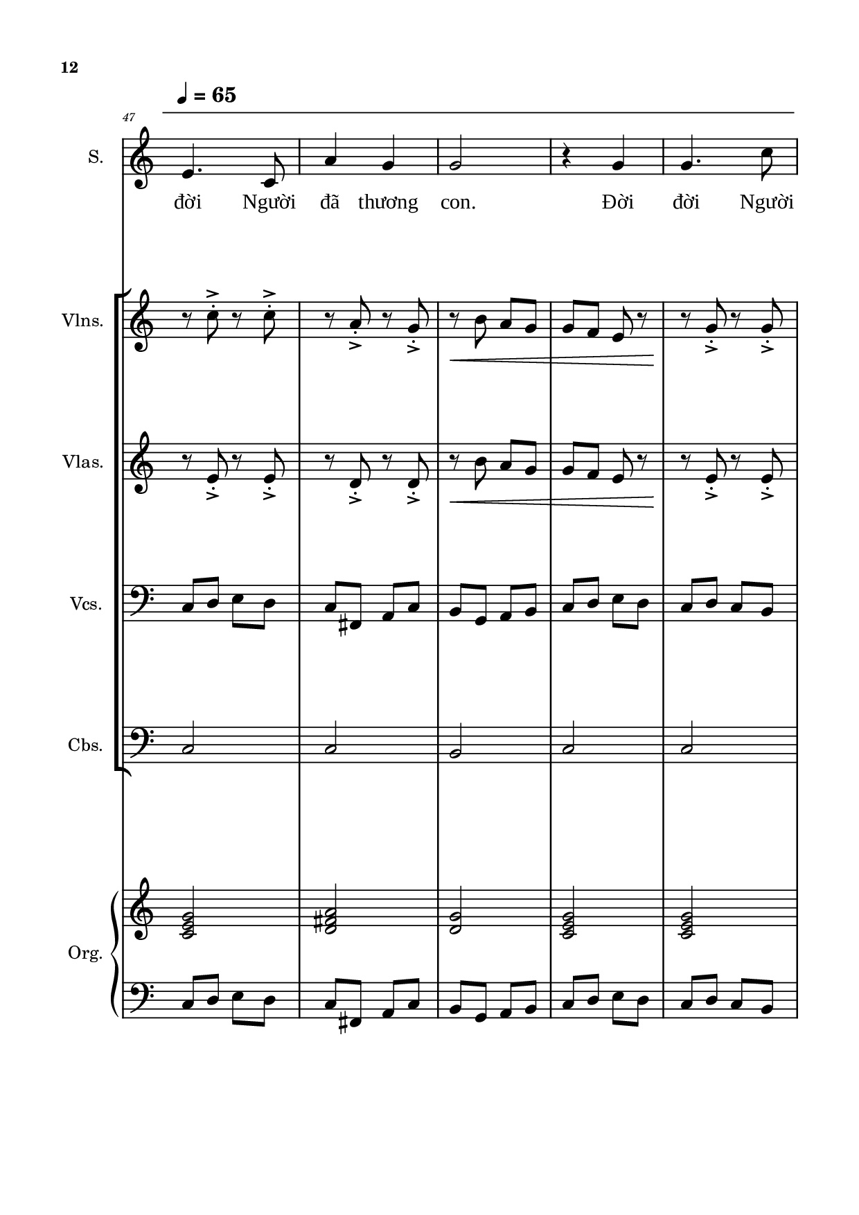Page 12 of Sheet music PDF Tán Tụng Hồng ân (Hợp xướng) - Hải Linh & Vũ Đình Trác