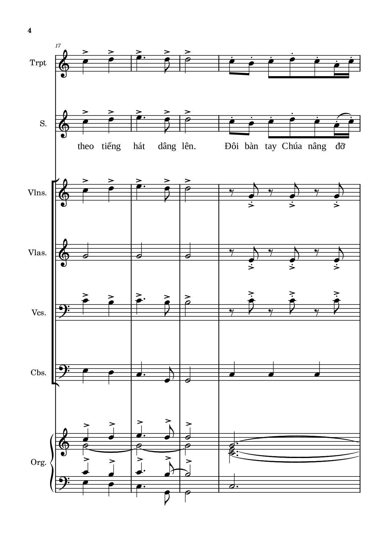 Page 4 of Sheet music PDF Tán Tụng Hồng ân (Hợp xướng) - Hải Linh & Vũ Đình Trác