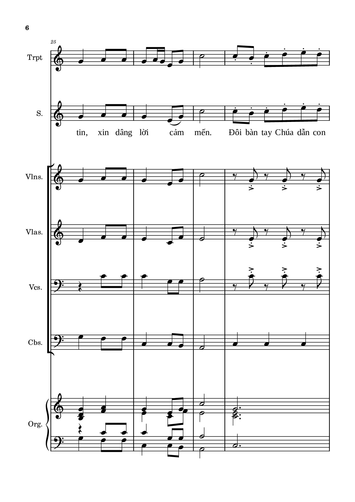 Page 6 of Sheet music PDF Tán Tụng Hồng ân (Hợp xướng) - Hải Linh & Vũ Đình Trác