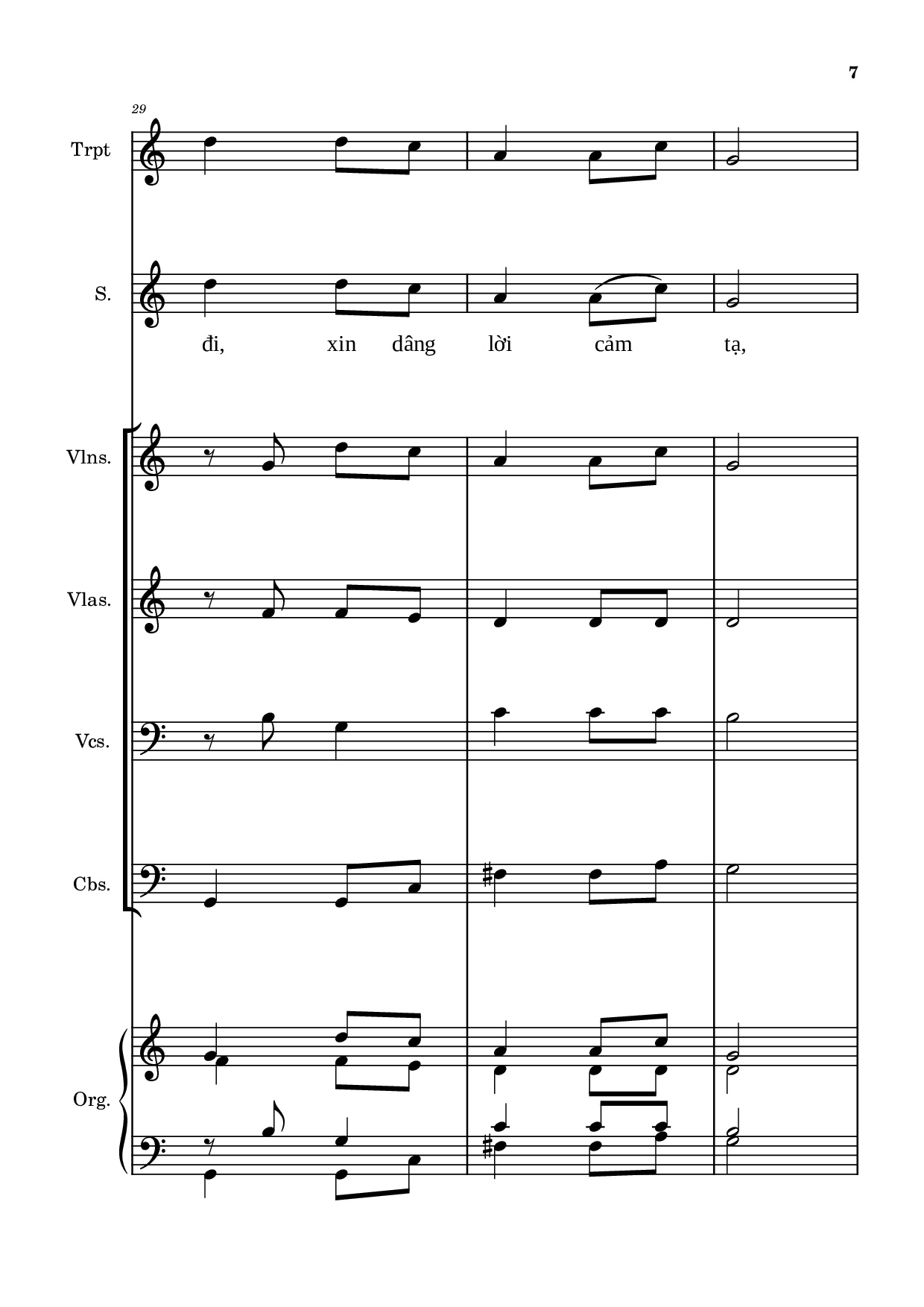 Page 7 of Sheet music PDF Tán Tụng Hồng ân (Hợp xướng) - Hải Linh & Vũ Đình Trác