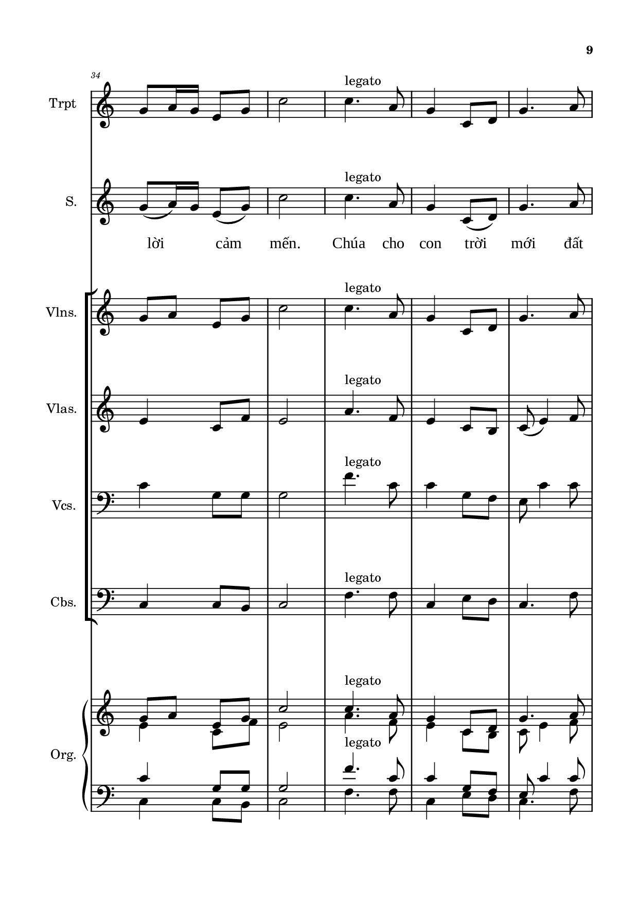 Page 9 of Sheet music PDF Tán Tụng Hồng ân (Hợp xướng) - Hải Linh & Vũ Đình Trác