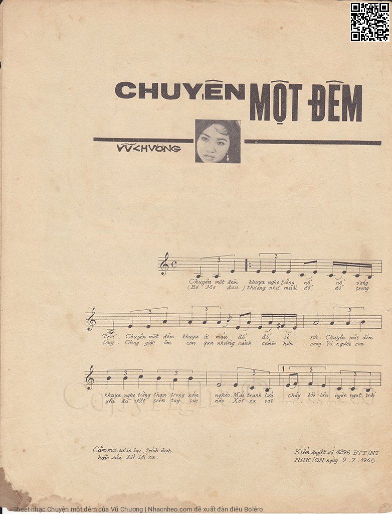 Page 2 of Sheet music PDF Chuyện một đêm - Vũ Chương