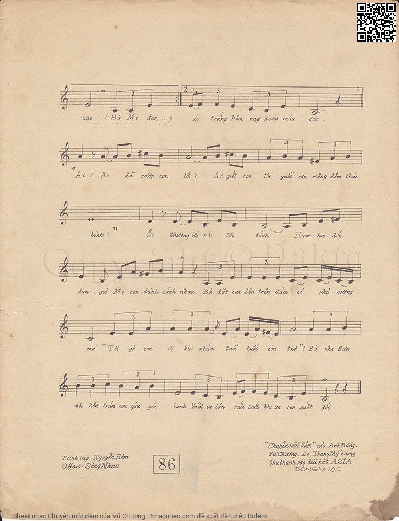 Page 3 of Sheet music PDF Chuyện một đêm - Vũ Chương