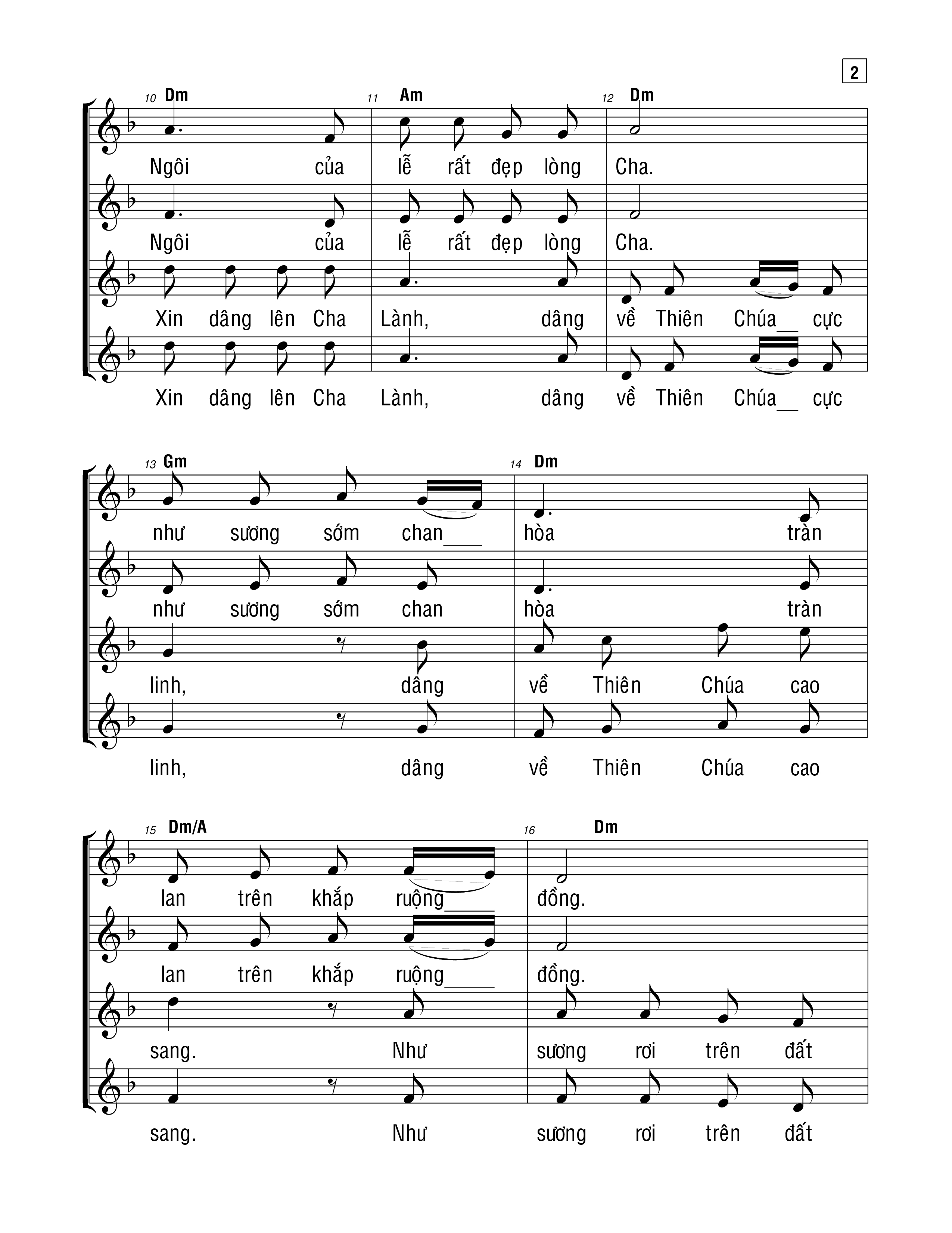 Page 4 of Sheet music PDF Thượng Tiến Chúa Ba Ngôi - Ngiuyễn Quang Hưng