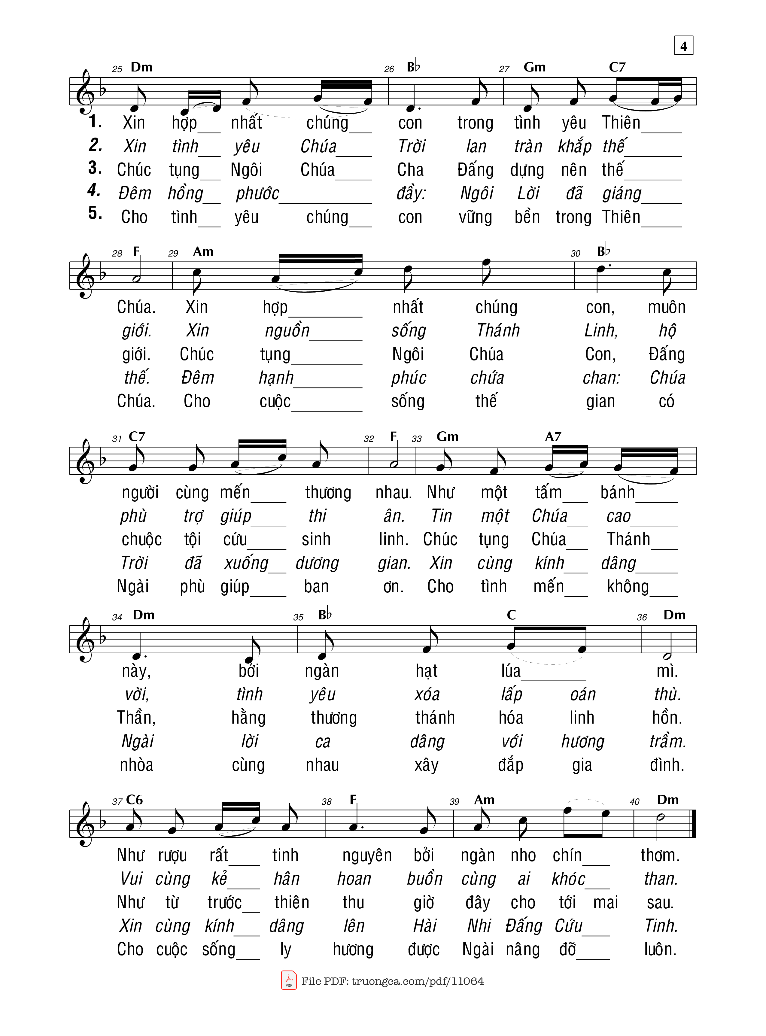 Page 6 of Sheet music PDF Thượng Tiến Chúa Ba Ngôi - Ngiuyễn Quang Hưng