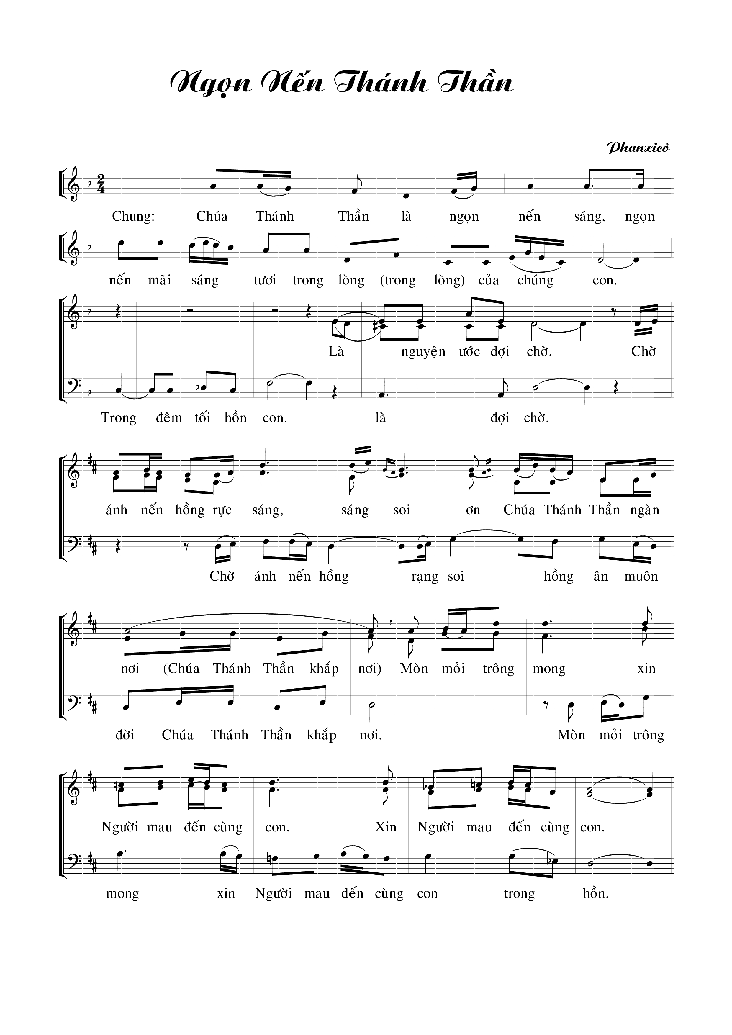Page 5 of Sheet music PDF Ngọn Nến Thánh Thần - Phanxicô