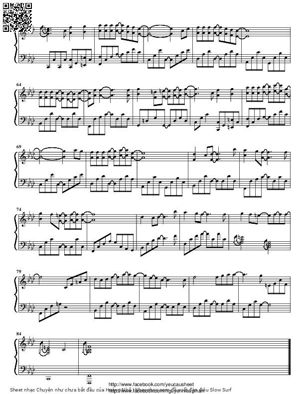 Page 3 of Sheet music PDF Chuyện như chưa bắt đầu - Hoàng Nhã