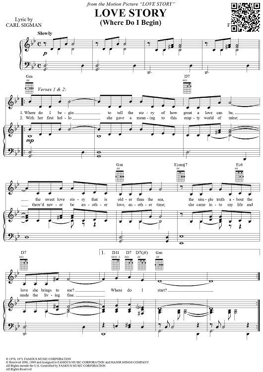 Page 5 of Sheet music PDF Chuyện tình (Love Story) - Francis Lai