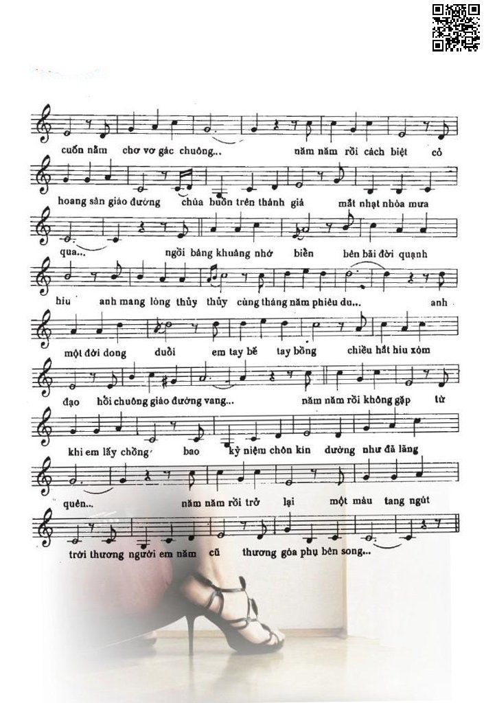 Page 2 of Sheet music PDF Chuyện tình buồn - Phạm Duy