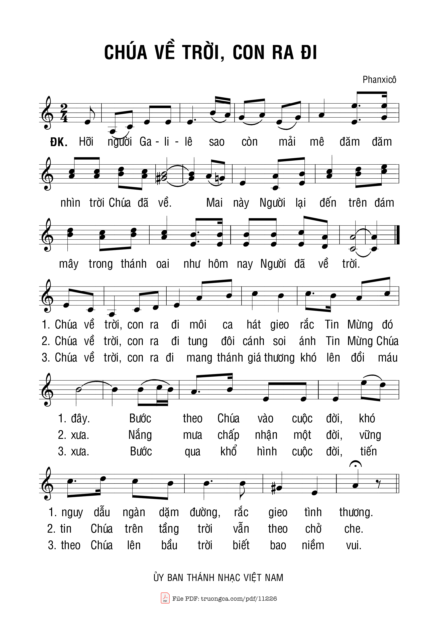 Hỡi người Galilê sao còn mải mê đăm đăm nhìn trời Chúa đã về, Trang 2