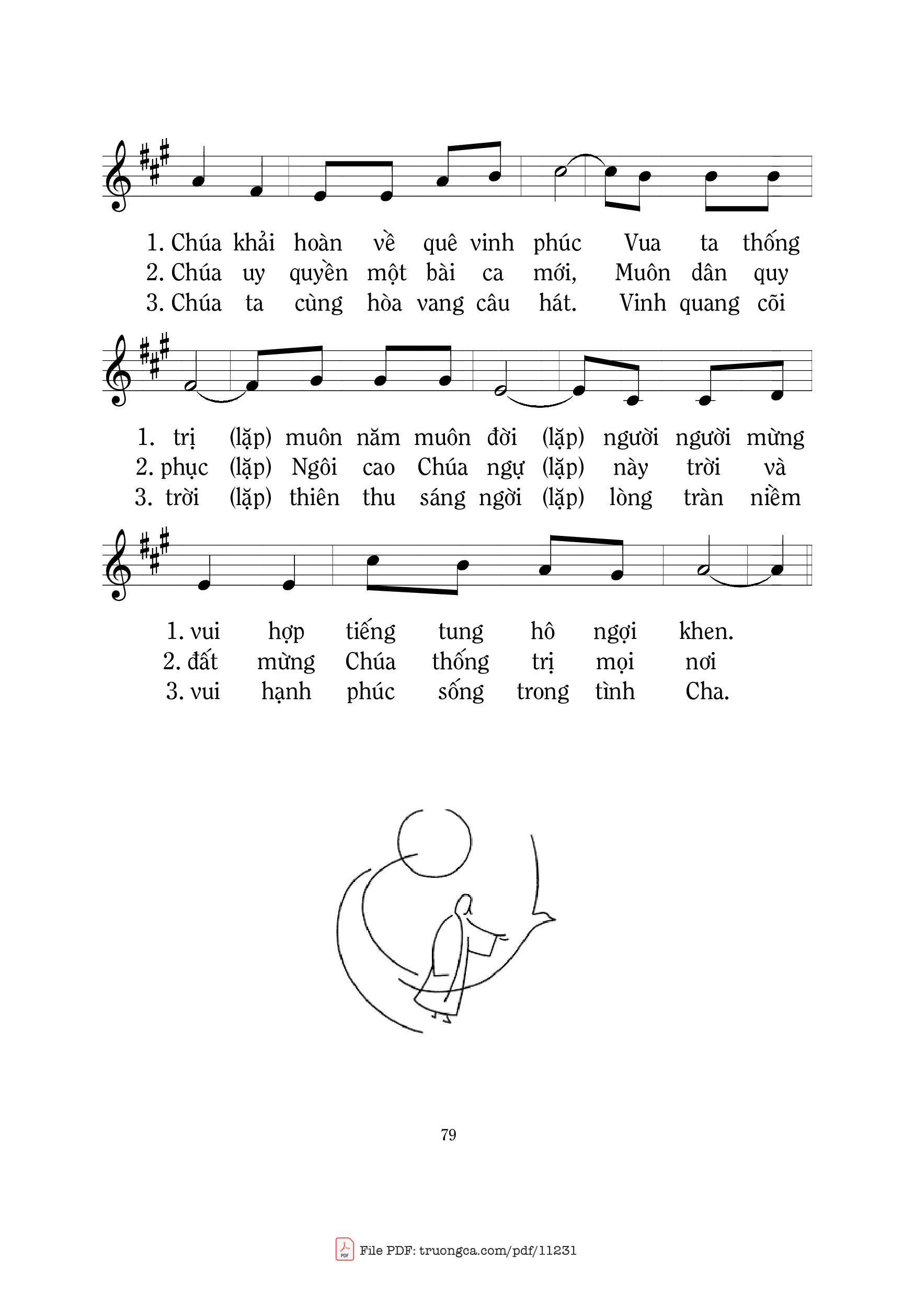 Kèn vang Muôn tiếng kèn vang Hòa lời hoan chúc mừng Chúa lên trời hiển vinh, Trang 2
