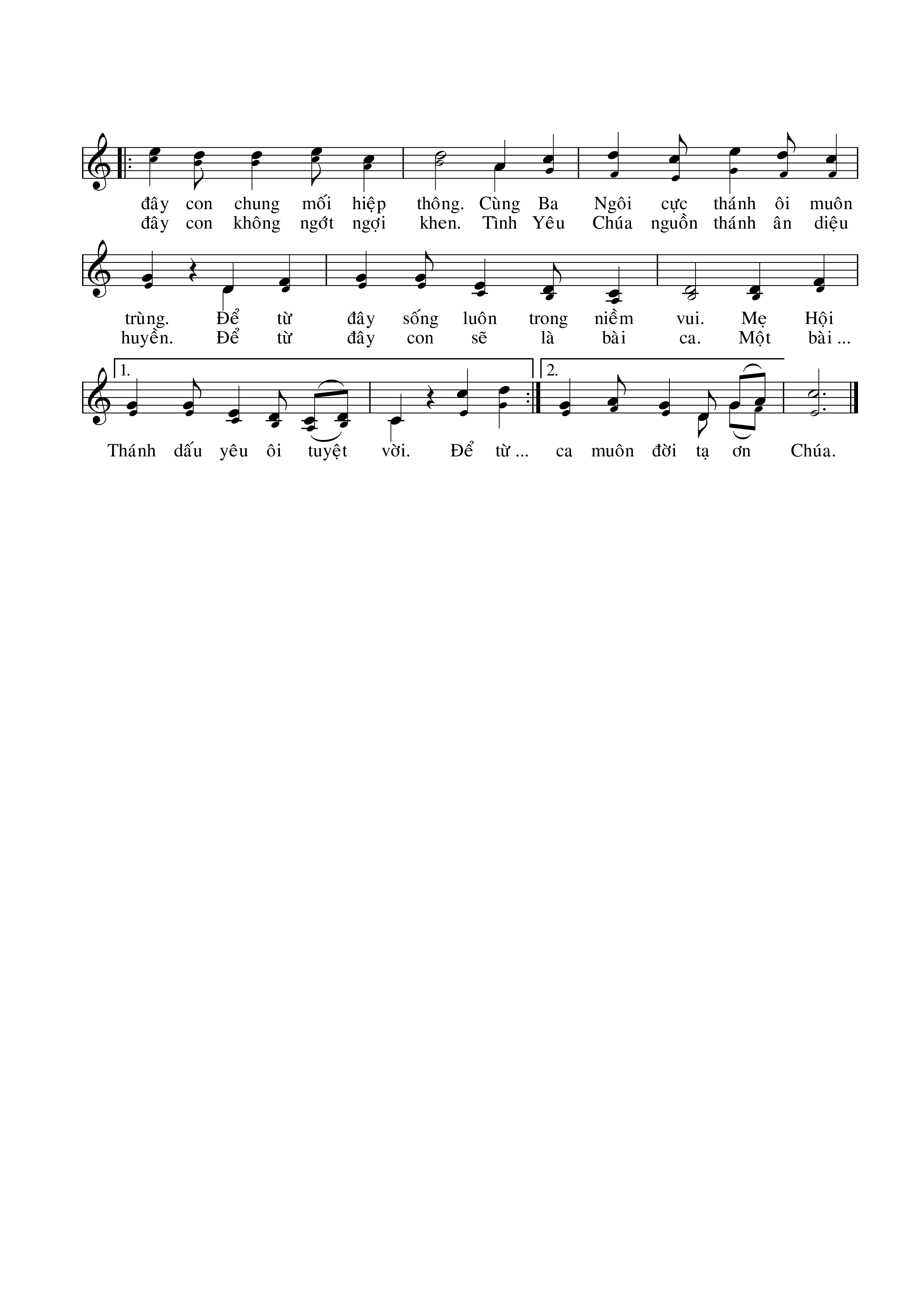 Page 2 of Sheet music PDF Chúa Là Cây Nho - Ân Đức