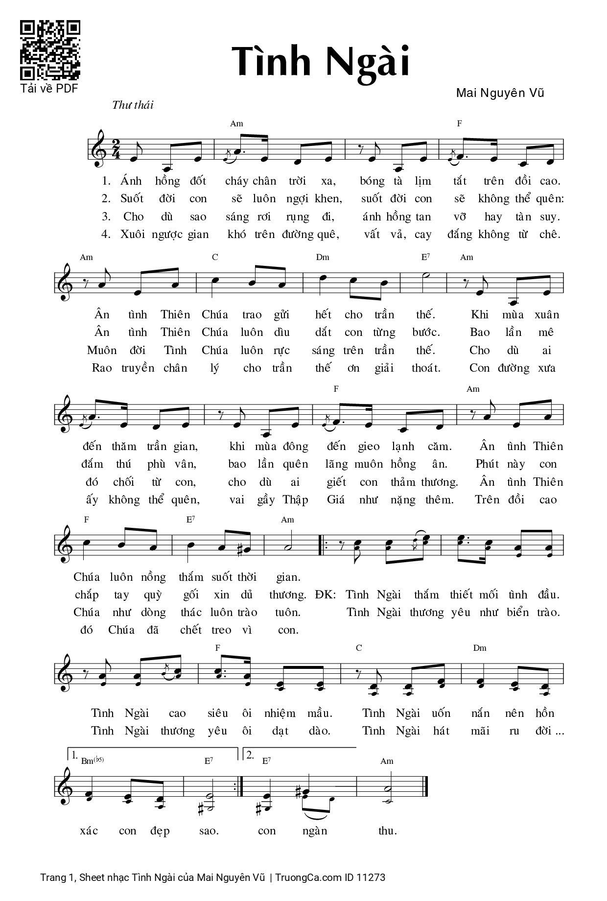 Tình Ngài - Mai Nguyên Vũ