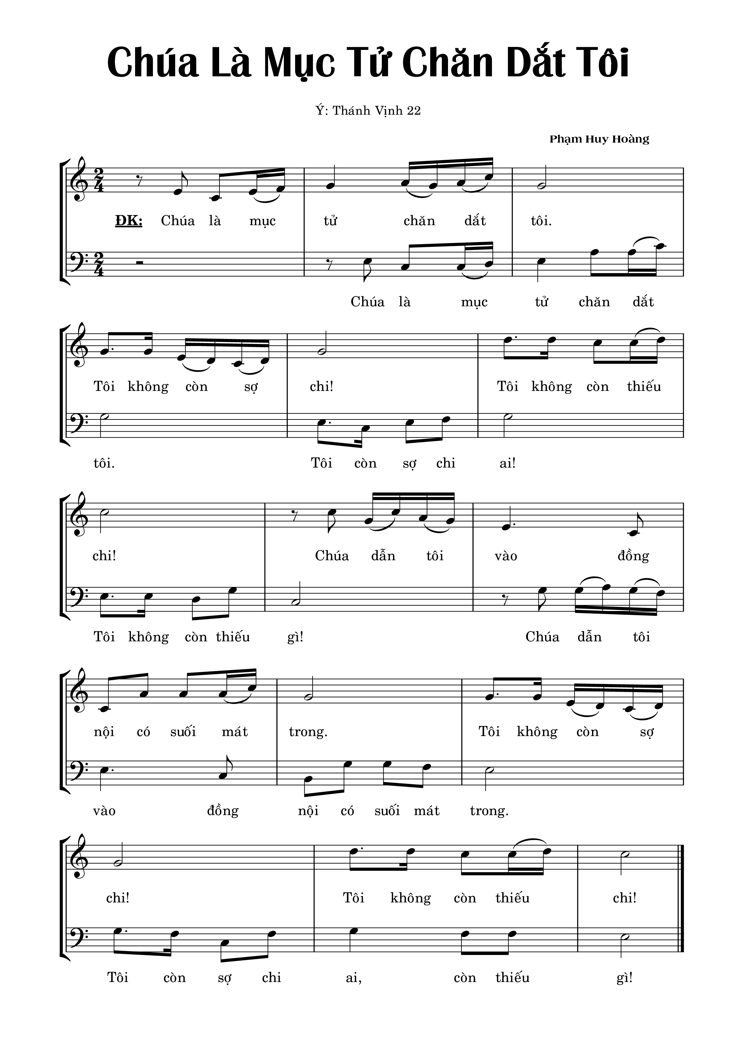 Sheet PDF of Thánh Vịnh 22, Chúa Là Mục Tử Chăn Dắt Tôi