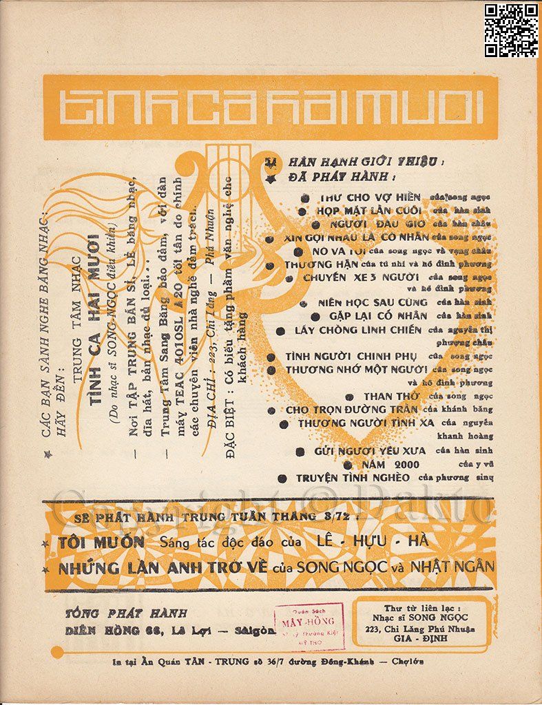 Page 4 of Sheet music PDF Chuyện tình nghèo - Hàn Sinh