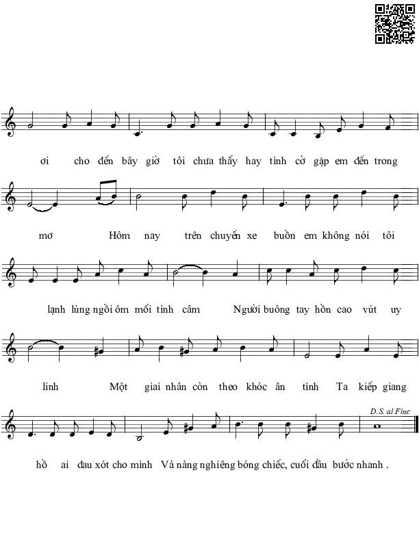Page 2 of Sheet music PDF Chuyến xe ba người - Song Ngọc