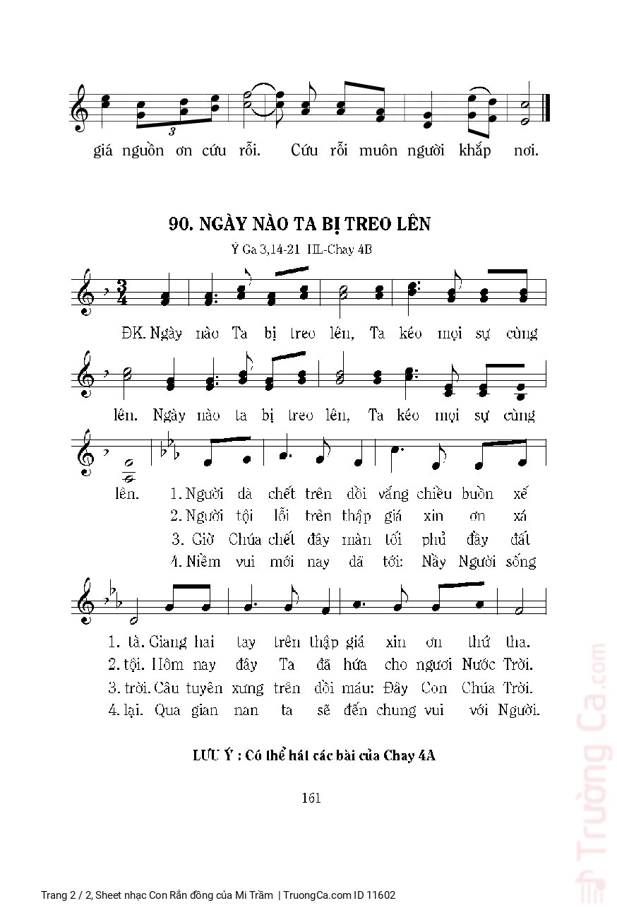 Page 2 of Sheet music PDF Con Rắn đồng - Mi Trầm